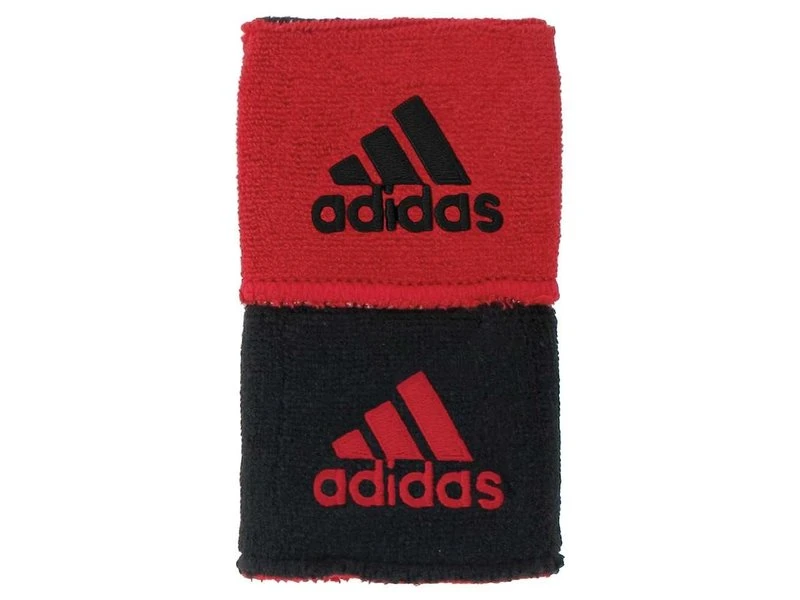 Adidas Adidas Interval Reversible Wristband Red/Black 1 Adidas Adidas Interval Reversible Wristband Red/Black