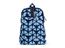 Ame & Lulu Blue Shibori Drop Shot Pickleball Backpack