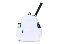 Ame & Lulu White Courtside 2.0 Tennis Backpack