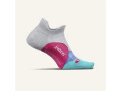 Feetures Elite Light Cushion No Show Tab Socks Go Gray M