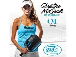 Franklin Christine McGrath 13mm Signature Pickleball Paddle Black/Blue -Sports Equipment franklin christine mcgrath 13mm signature pickleba 5