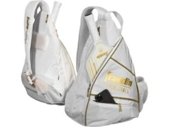 Franklin Pickleball Sling Bag White/Gold -Sports Equipment franklin pickleball sling bag white gold 2
