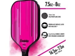 Franklin Signature Pro 13 Mm Pickleball Paddle Pink -Sports Equipment franklin signature pro 13 mm pickleball paddle pin 4
