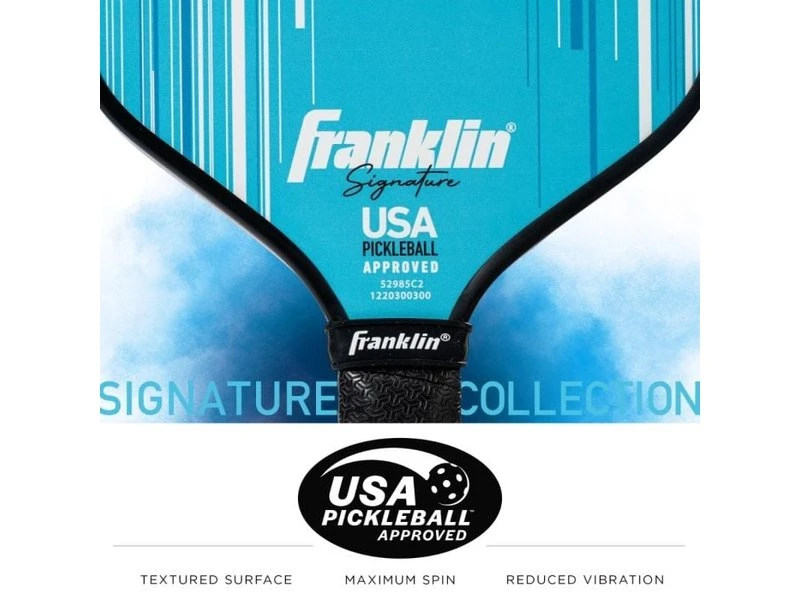 Franklin Signature Pro 16 Mm Pickleball Paddle Blue 5 Franklin Signature Pro 16 Mm Pickleball Paddle Blue - Image 5