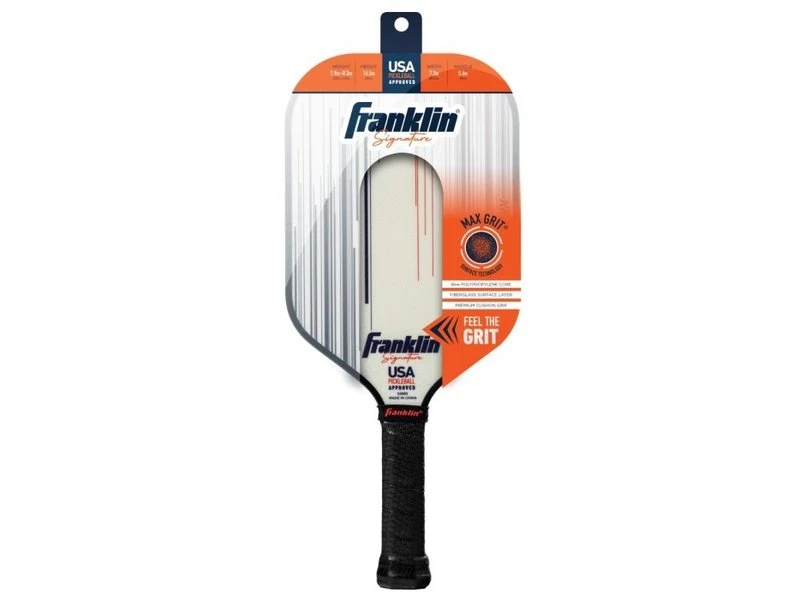 Franklin Signature Pro 16 Mm Pickleball Paddle White 3 Franklin Signature Pro 16 Mm Pickleball Paddle White - Image 3