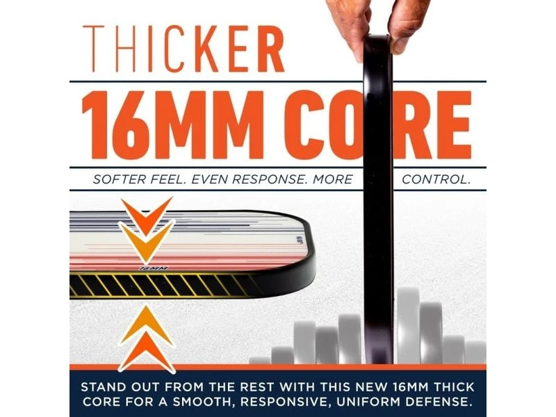 Franklin Signature Pro 16 Mm Pickleball Paddle White 5 Franklin Signature Pro 16 Mm Pickleball Paddle White - Image 5