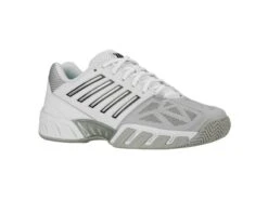 K-Swiss Bigshot Light 3 White/Silver Men's Tennis Shoes -Sports Equipment k swiss bigshot light 3 white silver mens tennis s 3