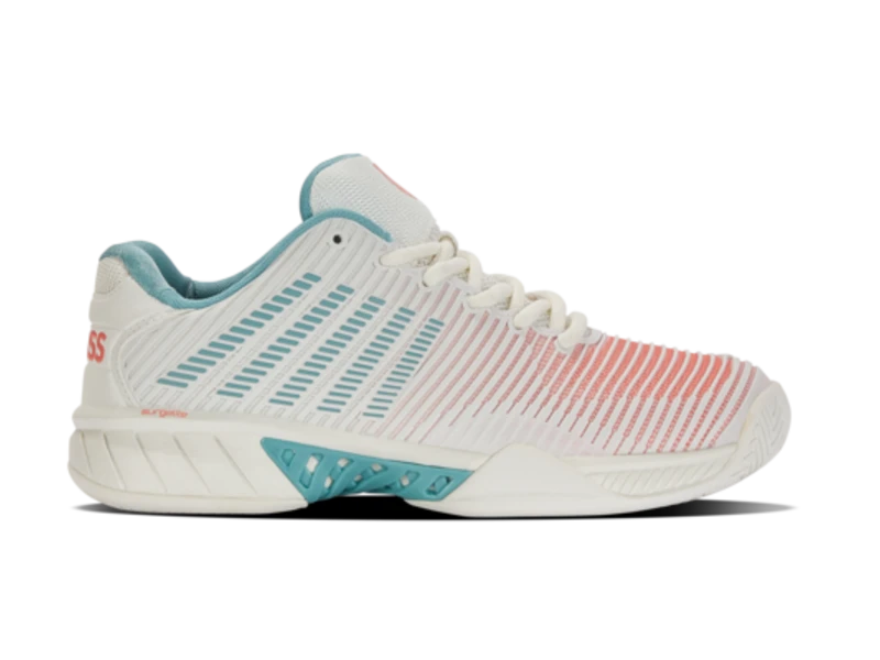 K-Swiss Hypercourt Express 2 Blanc/Blue/Desert Flower Women's Shoe 2 K-Swiss Hypercourt Express 2 Blanc/Blue/Desert Flower Women's Shoe - Image 2