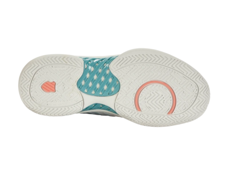 K-Swiss Hypercourt Express 2 Blanc/Blue/Desert Flower Women's Shoe 6 K-Swiss Hypercourt Express 2 Blanc/Blue/Desert Flower Women's Shoe - Image 6