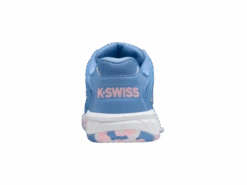K-Swiss Hypercourt Express 2 Blue/Pink/White Junior Shoe -Sports Equipment k swiss hypercourt express 2 blue pink white junio 3