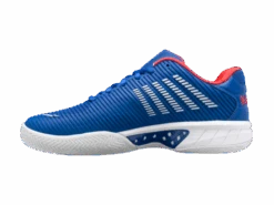 K-Swiss Hypercourt Express 2 Blue/White/Red Men's Shoe -Sports Equipment k swiss hypercourt express 2 blue white red mens s 4