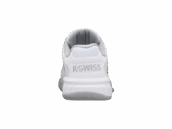 K-Swiss Hypercourt Express 2 Gray/White Junior Shoe -Sports Equipment k swiss hypercourt express 2 gray white junior sho 3