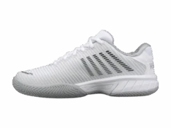 K-Swiss Hypercourt Express 2 Gray/White Junior Shoe -Sports Equipment k swiss hypercourt express 2 gray white junior sho 4