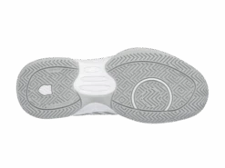 K-Swiss Hypercourt Express 2 Gray/White Junior Shoe -Sports Equipment k swiss hypercourt express 2 gray white junior sho 5