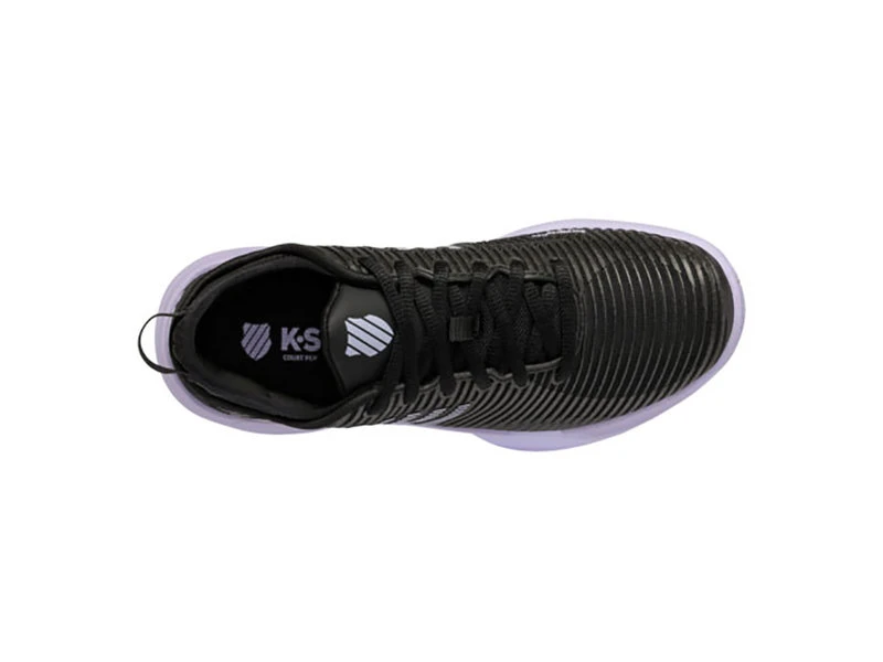 K-Swiss Hypercourt Supreme Black/Purple Women's Shoes 3 K-Swiss Hypercourt Supreme Black/Purple Women's Shoes - Image 3