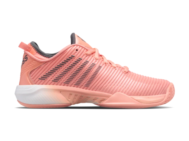 K-Swiss Hypercourt Supreme Peach/Asphalt Women's Shoes 2 K-Swiss Hypercourt Supreme Peach/Asphalt Women's Shoes - Image 2