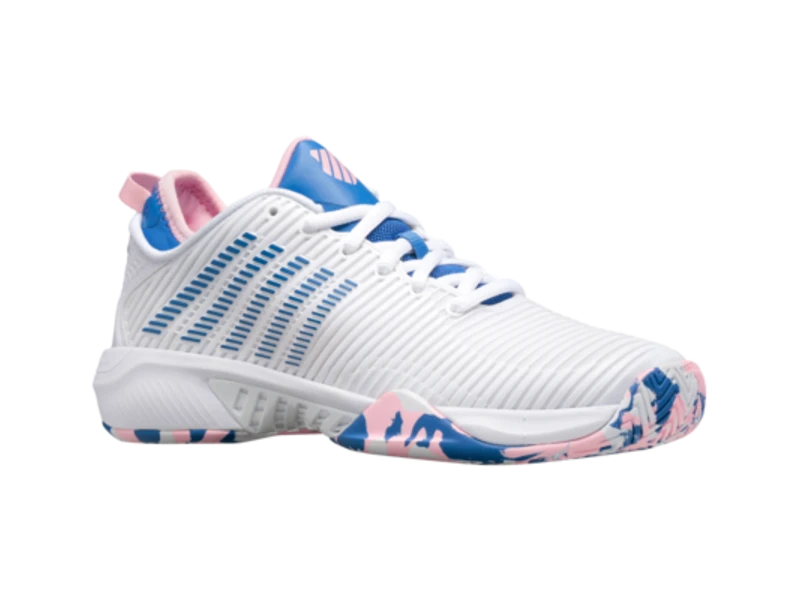 K-Swiss Hypercourt Supreme White/Blue/Pink Women's Shoes 3 K-Swiss Hypercourt Supreme White/Blue/Pink Women's Shoes - Image 3