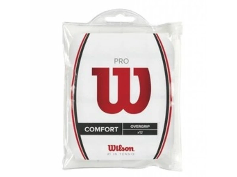 Wilson Pro Overgrip 12 Pack White 1 Wilson Pro Overgrip 12 Pack White