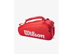 Wilson Super Tour 15 Pack Tennis Bag Red 5 Wilson Super Tour 15 Pack Tennis Bag Red -Sports Equipment wilson super tour 15 pack tennis bag red 2