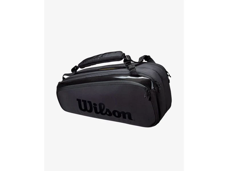 Wilson Super Tour 9 Pack Pro Staff Tennis Bag Black 3 Wilson Super Tour 9 Pack Pro Staff Tennis Bag Black - Image 3