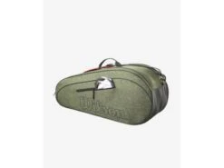 Wilson Team 6 Pack Racquet Bag- Heather Green -Sports Equipment wilson team 6 pack racquet bag heather green 3