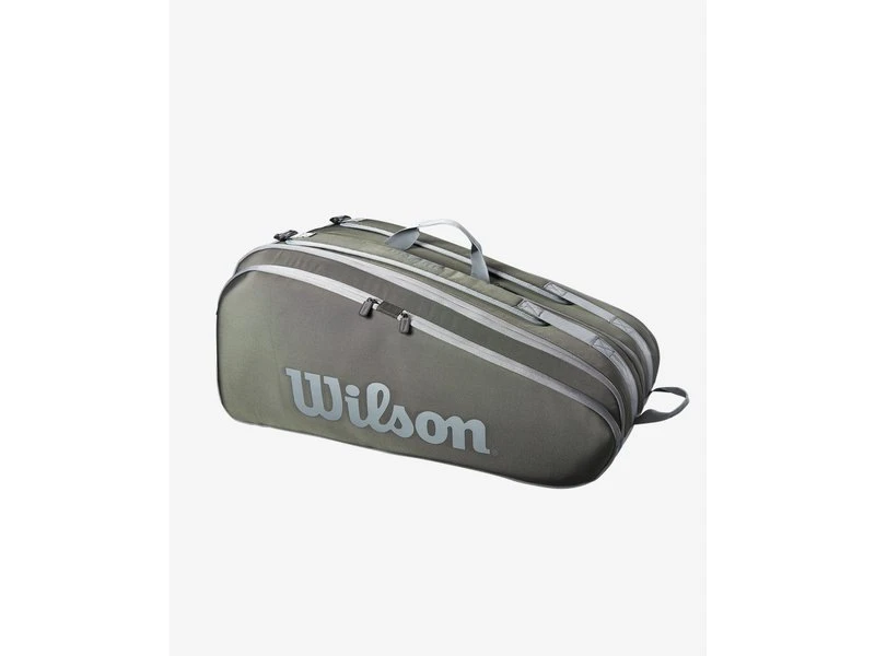 Wilson Tour 12 Pack Racquet Bag- Dark Green 1 Wilson Tour 12 Pack Racquet Bag- Dark Green