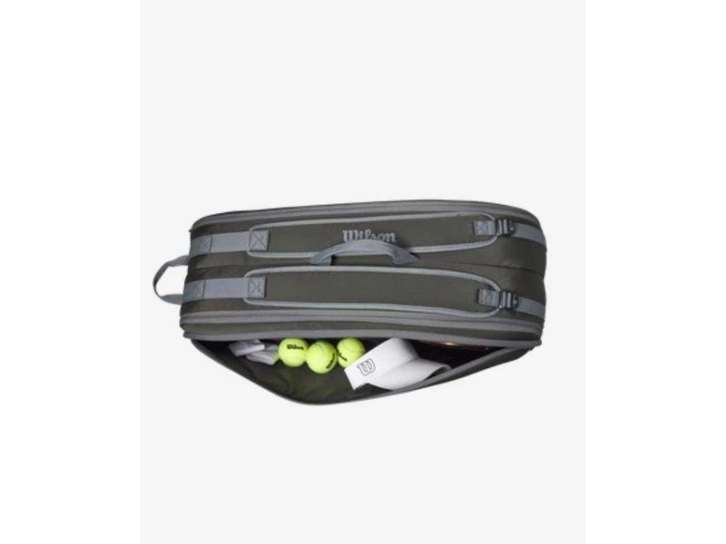 Wilson Tour 6 Pack Racquet Bag- Dark Green 4 Wilson Tour 6 Pack Racquet Bag- Dark Green - Image 4